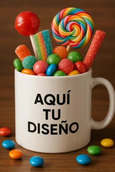 Tazas Personalizadas con Golosinas, Ideal para Regalar a Estudiantes o Profesores