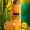 Termo bambú/acero 500 ml personalizado | Soluciones Shop