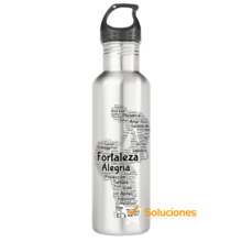 Botella de Aluminio con Palabras que Definen a Mamá – 750ml con Pajilla y Agarradera