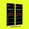 Roller Up Personalizado – Exhibidor Retráctil de Aluminio Diseño a Tu Medida