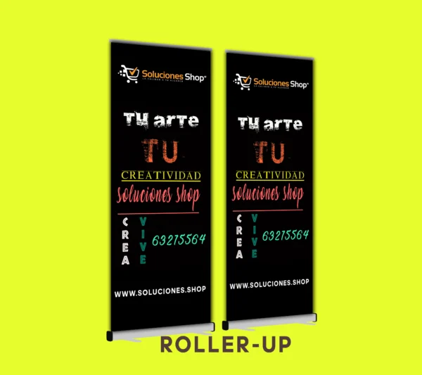 Roller Up Personalizado – Exhibidor Retráctil de Aluminio Diseño a Tu Medida