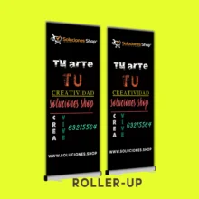 Roller Up Personalizado – Exhibidor Retráctil de Aluminio Diseño a Tu Medida
