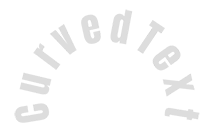 Texto curvo en diseñador online