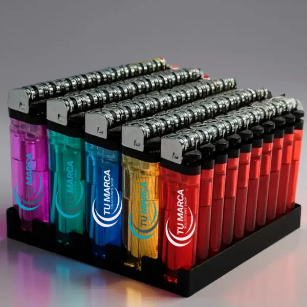 Encendedores Promocionales | Caja 50 Unid. | Personalizados con Tu Logo