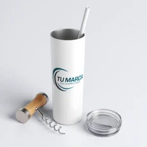 Vaso Térmico Alto Acero 🥤 Personalizado | Silver o Blanco | ¡Diseño Único!