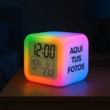 Reloj Despertador Personalizado | 3 Fotos | Regalo Verdaderamente Único