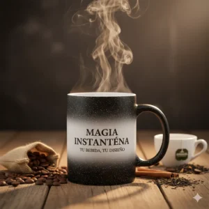 Taza Mágica Glitter 11 oz. Personalizada ¡Tu Foto Brilla con Lujo!