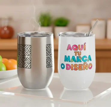Vaso Enfriador de Vino 🍷 Personalizado con Tu Diseño o Marca
