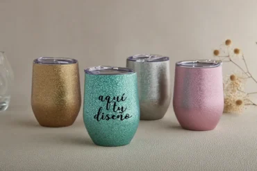 Vaso Vinero de Acero 12 oz 🍷 | Escarchado | Colores Disponibles | Elegancia