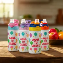 Botella Acero Inoxidable para Niños Personalizada Alta Calidad + Segura