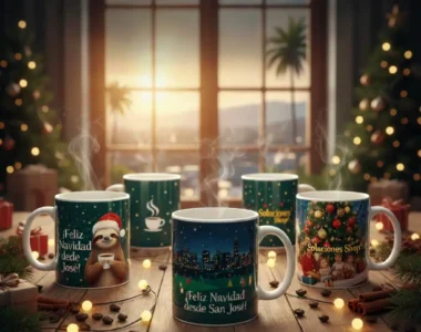 ¡La Navidad Llega a San José! Descubre las Tazas Navideñas Más Mágicas en Soluciones Shop® 🎅🎄