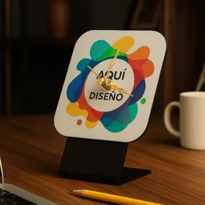 Reloj de Escritorio Personalizado MDF Tu Foto Impresa Regalo Único