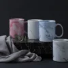Taza Café Ecológica 11 oz Textura Mármol Personalizada Alta Calidad