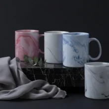 Taza Café Ecológica 11 oz Textura Mármol Personalizada Alta Calidad