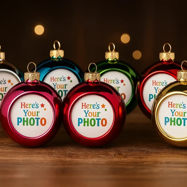 Bolas Navideñas Personalizadas 🎄 | 8 cm | Colores Disponibles | ¡Únicas!