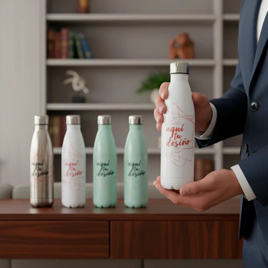 Botella Térmica Personalizada | Estilo Coca-Cola | Alta Calidad | por soluciones shop®