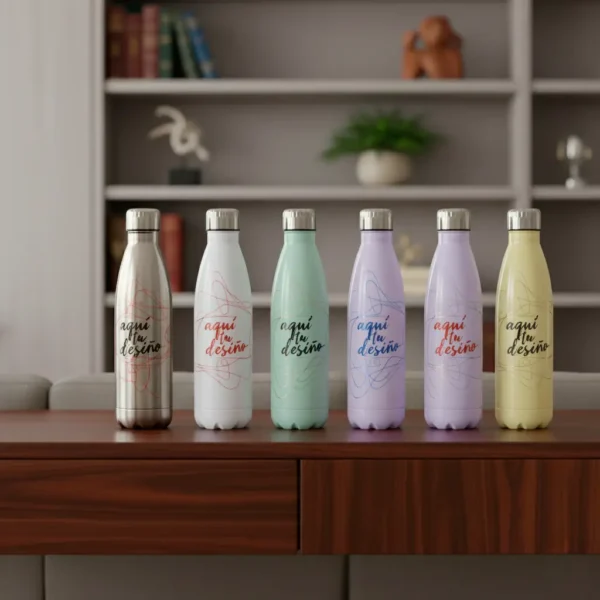 Botella Térmica Personalizada | Estilo Coca-Cola | Alta Calidad | por soluciones shop®