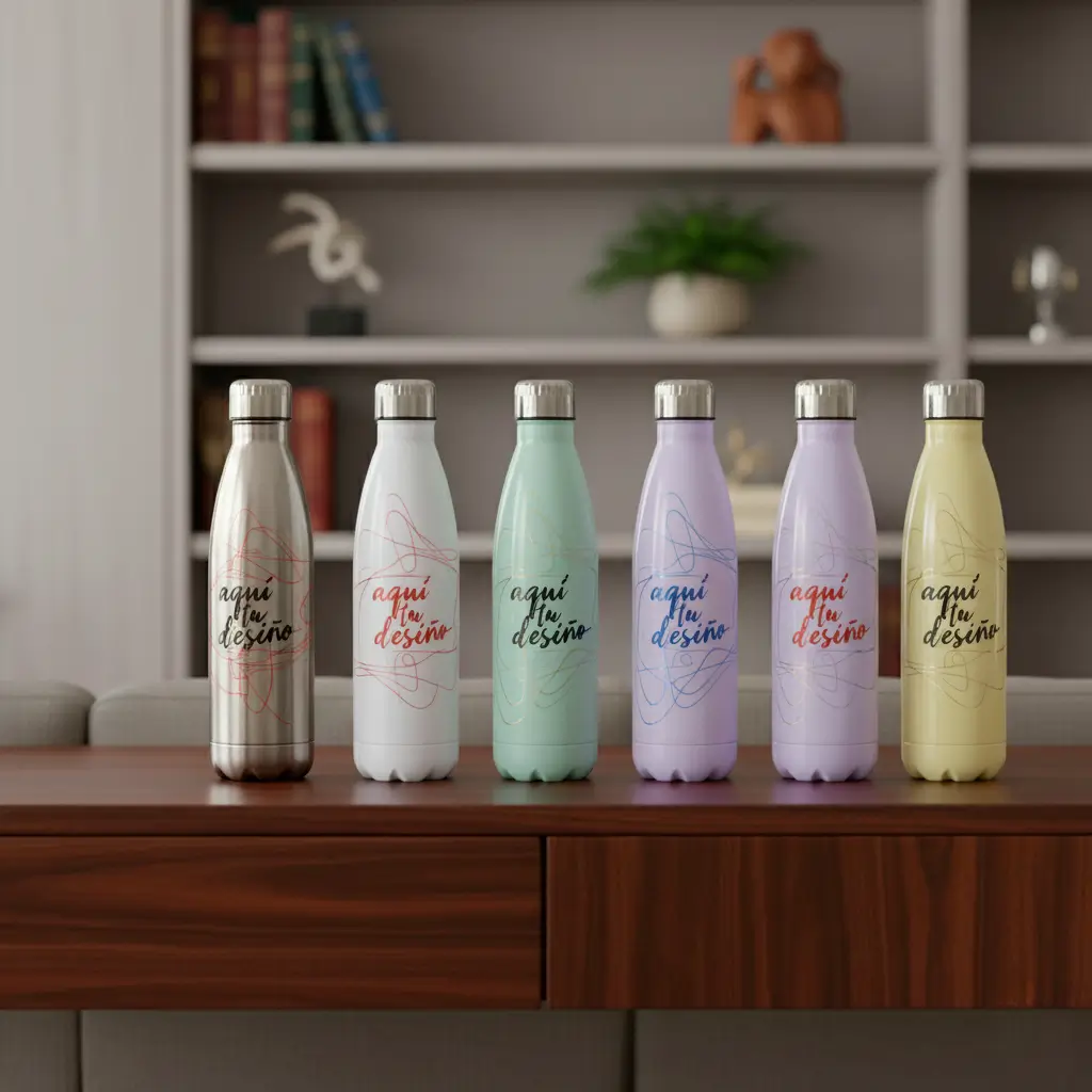 Botella Térmica Personalizada | Estilo Coca-Cola | Alta Calidad | por soluciones shop®