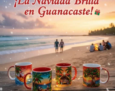 ¡La Navidad Brilla en Guanacaste! Tazas Navideñas con Sabor a Pura Vida en Soluciones Shop® ☀️🎁