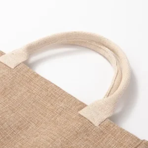 Bolsa de Lino Personalizada Color Arena 45×34×20 cm – Alta Calidad y Estilo Premium