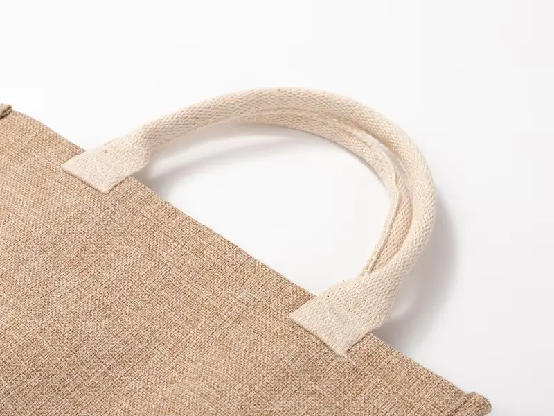 Bolsa de Lino Personalizada Color Arena 45×34×20 cm – Alta Calidad y Estilo Premium