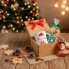 Box Corporativo Navideño – Taza + Llavero + Bola Navideña + Bolsa de Galletitas