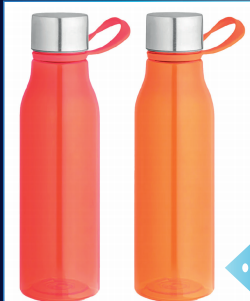 Botella Deportiva Premium 590ml (Plástico de Alta Resistencia y Acero Inoxidable)