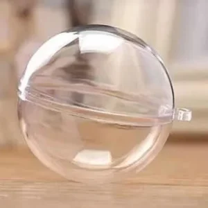 Esferas Transparentes para Rellenar – Pack de 12 Unidades | Navidad y Eventos Especiales