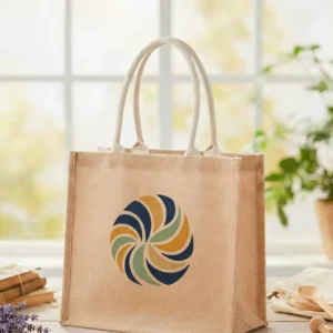 Bolsa de Lino Personalizada Color Arena 45×34×20 cm – Alta Calidad y Estilo Premium