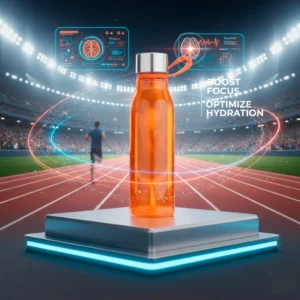 Botella Deportiva Premium 590ml (Plástico de Alta Resistencia y Acero Inoxidable)