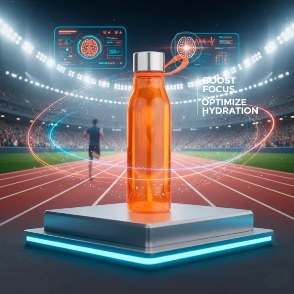 Botella Deportiva Premium 590ml (Plástico de Alta Resistencia y Acero Inoxidable)