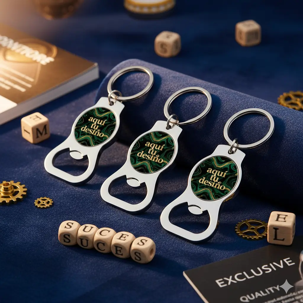 Pack de 3 Llaveros Agarre Botella Personalizados – Alta Calidad | Soluciones Shop®