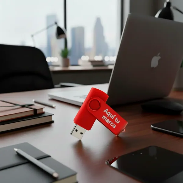 Llave Maya Giratoria 8GB – Personalizada o Genérica en Caja de Cartón