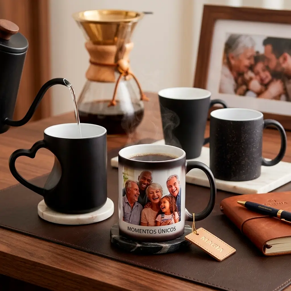 Taza Mágica Personalizada - Cerámica de Alta Calidad con Efecto Térmico Sorpresa