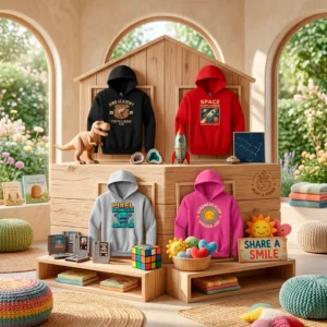 Sudadera Premium Infantil con Capucha – Personalización DTF de Alta Definición