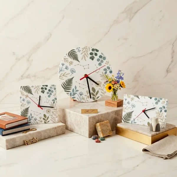 Reloj de Pared de MDF para Sublimación - Circular y Cuadrado (Calidad Premium)