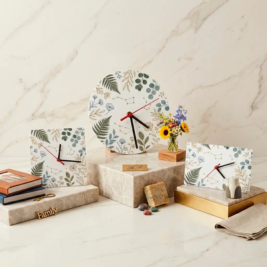 Reloj de Pared de MDF para Sublimación - Circular y Cuadrado (Calidad Premium)