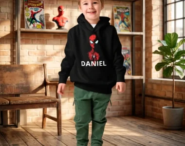 Sudadera Premium Infantil con Capucha – Personalización DTF de Alta Definición