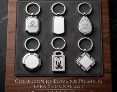 Llavero Metálico Premium para Personalizar - Colección Elegance