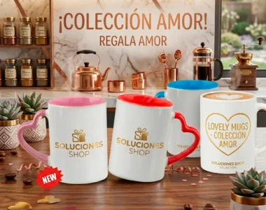 Taza de Cerámica con Asa de Corazón – Colección Amor Personalizada
