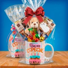 Taza de Cumpleaños Personalizada con Foto y Relleno de Dulces - Regalo Especial