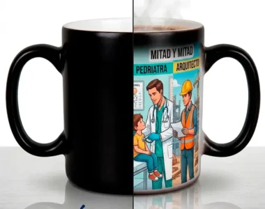 taza mágica personalizada con diseño personalizado a tu gusto