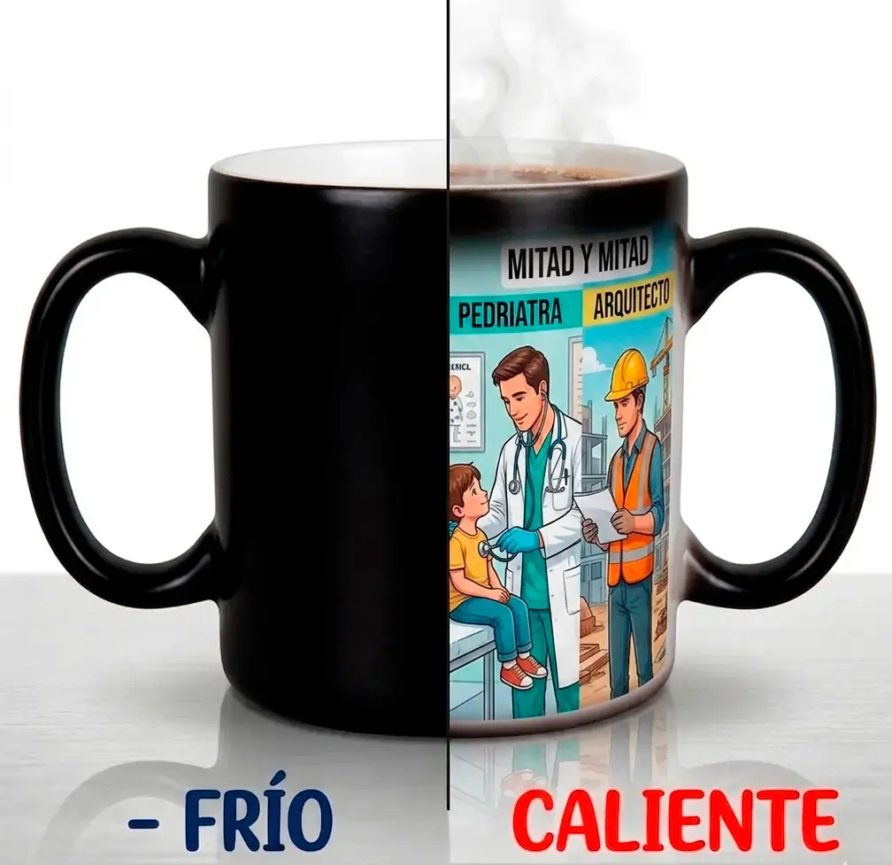 taza mágica personalizada con diseño personalizado a tu gusto