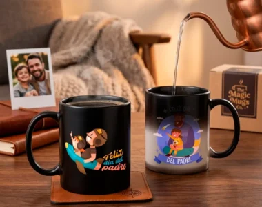 Taza Mágica Personalizada Día del Padre - Cambia de Color con el Calor