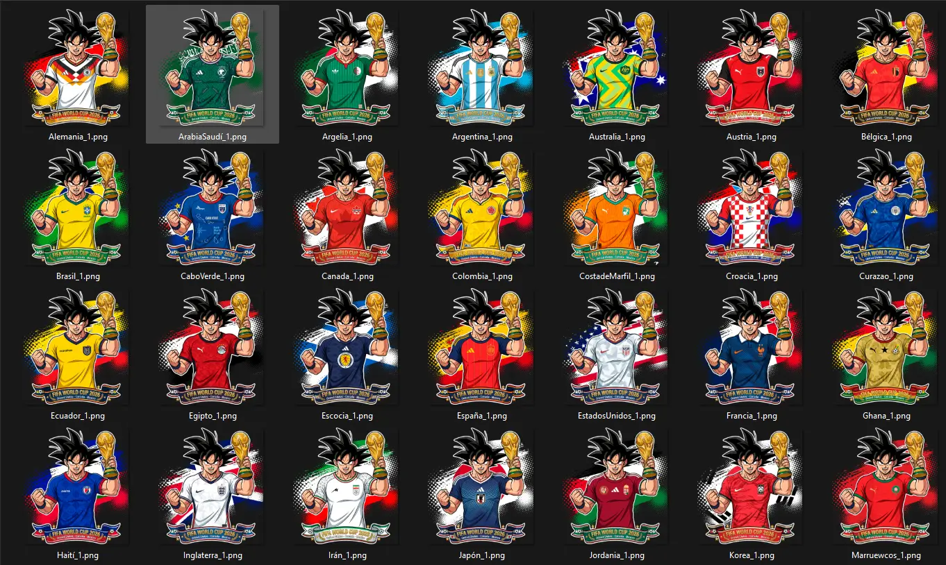 Camisetas Goku Mundial 2026 - Todos los Países | Soluciones Shop CR Camisetas Goku Mundial 2026 - Todos los Países | Soluciones Shop CR