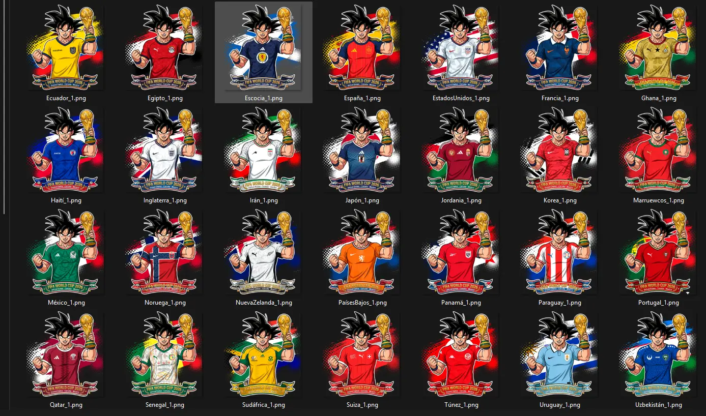 Camisetas Goku Mundial 2026 - Todos los Países | Soluciones Shop CR Camisetas Goku Mundial 2026 - Todos los Países | Soluciones Shop CR