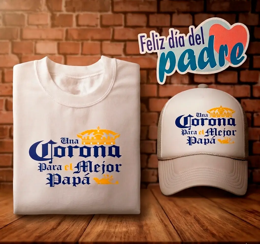 Combo Camiseta y Gorra Personalizada - Regalo Día del Padre