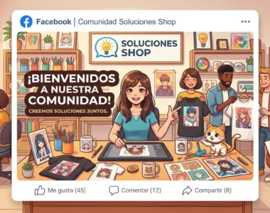 Facebook Comunidad Soluciones Shop
