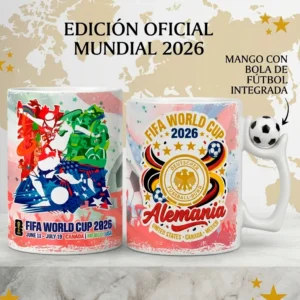 Taza Futbolera Mundial 2026 con Bola Integrada – Edición Especial Selecciones
