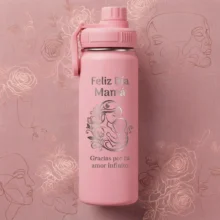 Botella de Acero Inoxidable Rosada – Edición Especial Día de la Madre (32 oz)